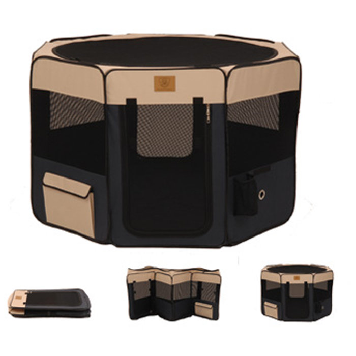 Precision Pet Soft Sided Dog Pen & Reviews | Wayfair - Easy Maintenance Soft Crated Dog Pen Manual Latch